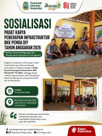 SOSIALISASI PADAT KARYA  PENERAPAN INFRASTRUKTUR BKK PEMDA DIY DI PADUKUHAN BALONG